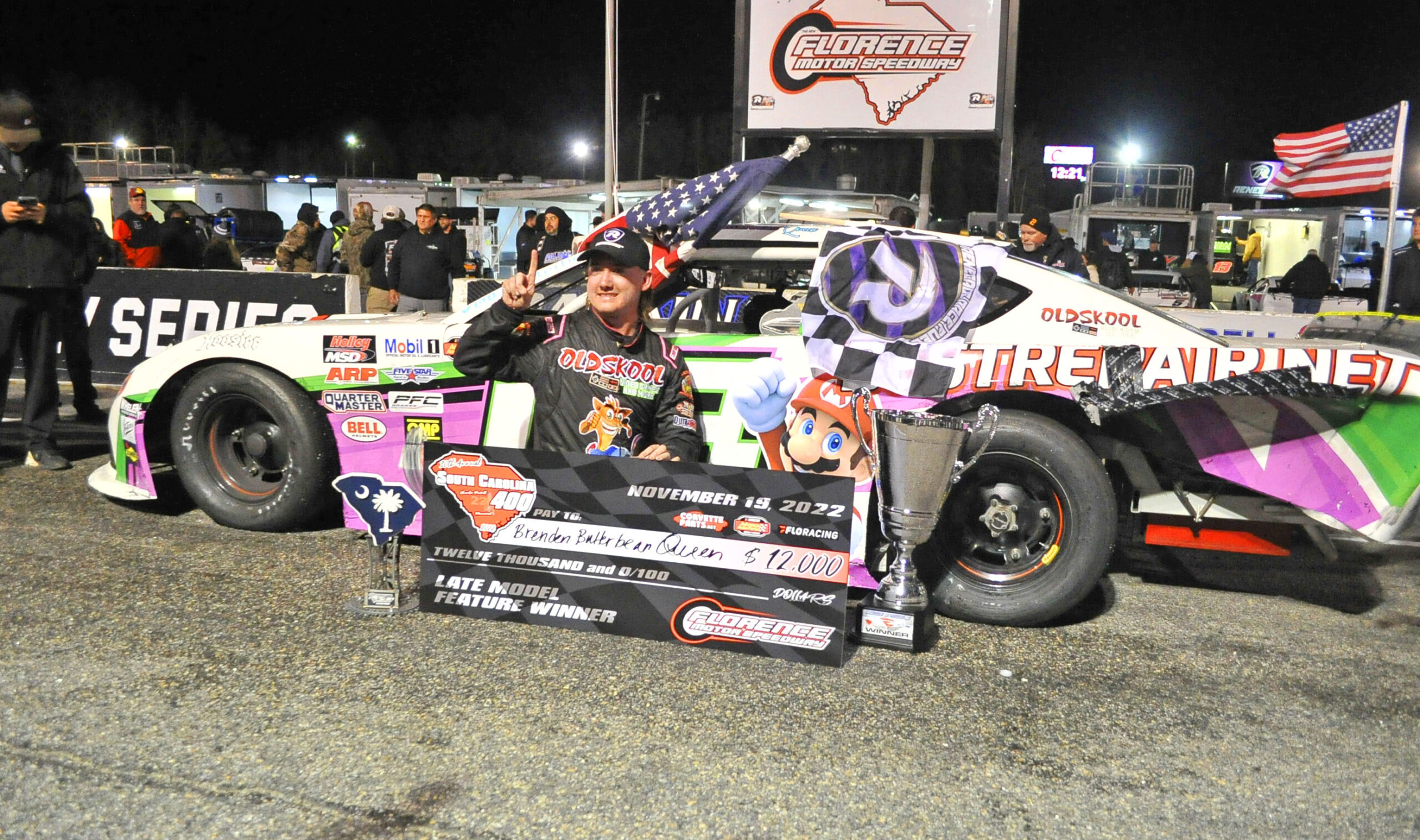 STORY/VIDEO Brenden "Butterbean" Queen Wins South Carolina 400 At