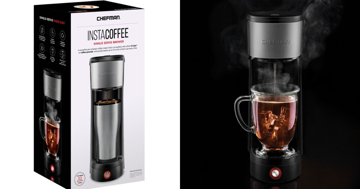 Chefman Instacoffee Kcup Coffee Brewer 24.99 The Freebie Guy® ️️️