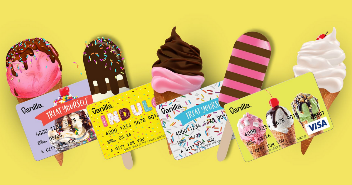 Vanilla Gift Card Ice Cream Day Giveaway The Freebie Guy® ️️️