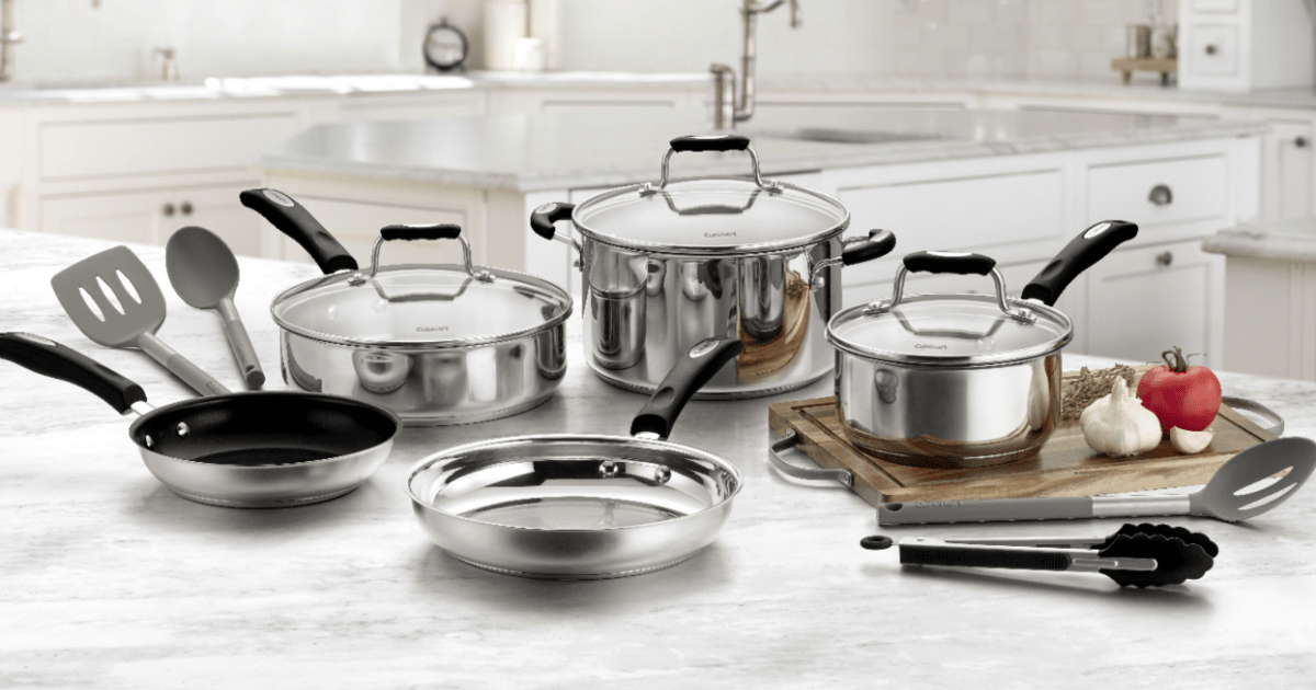 Best Buy Cuisinart 12Piece Cookware Set 79.99 The Freebie Guy®