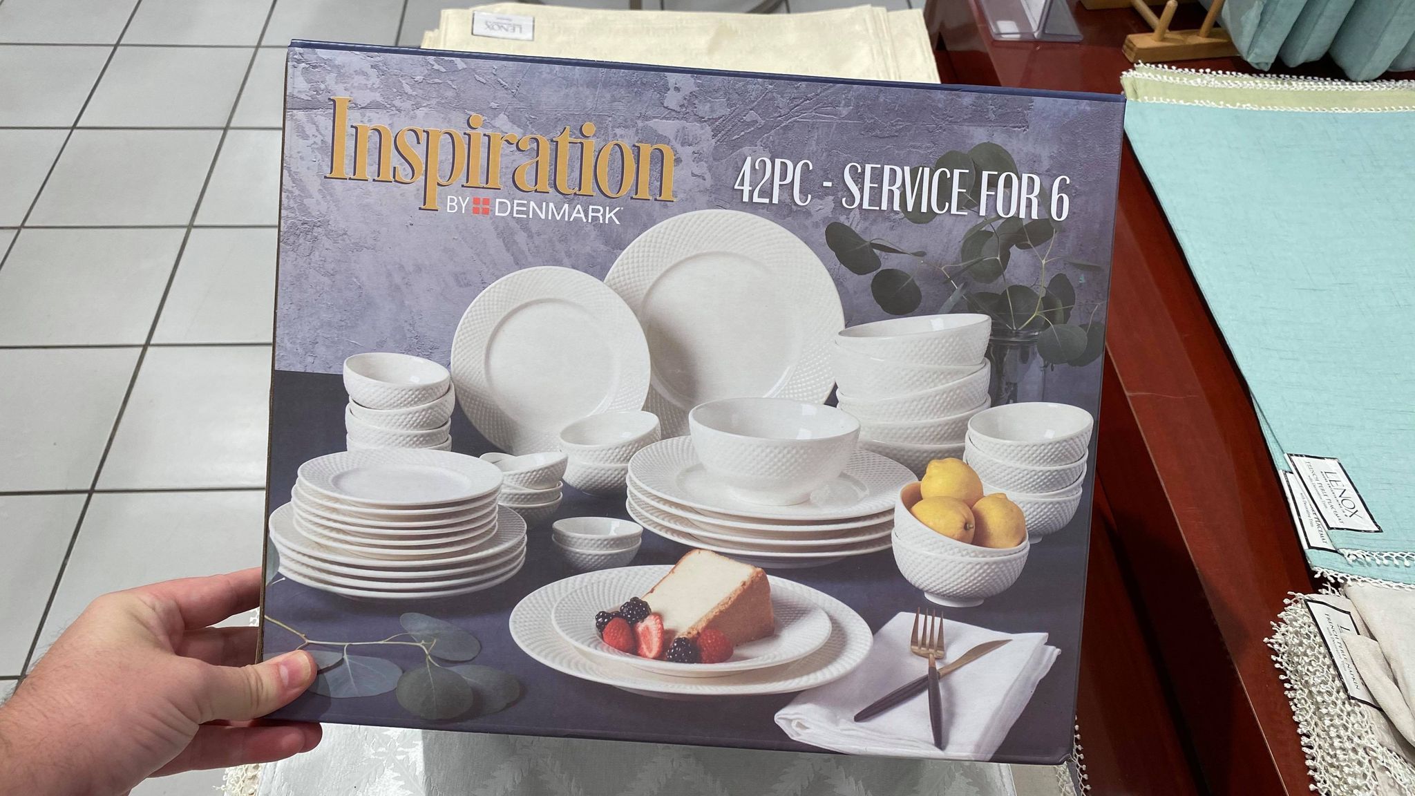 Inspiration By Denmark 42 PC DINNERWARE SET ONLY 39.99 SHIPPED The