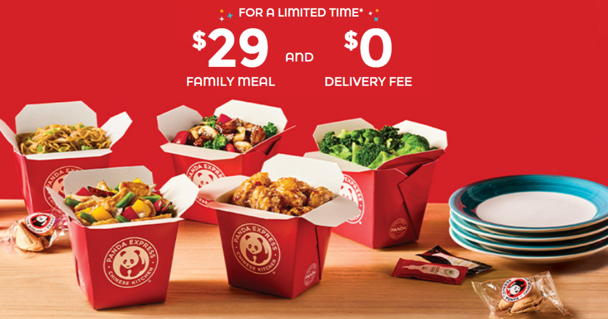Panda Express 29 Family Meal Deal with FREE Delivery The Freebie Guy