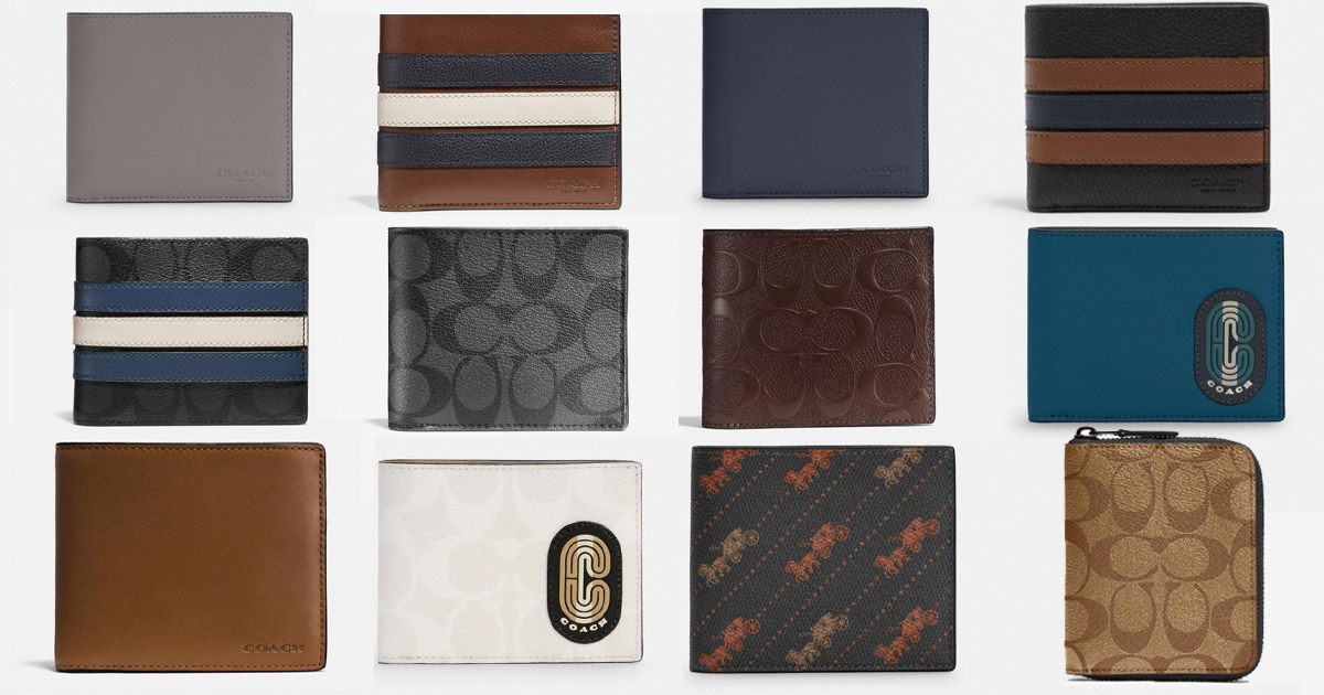 Coach Outlet Men's Wallets Up to 65 OFF + Extra 15 OFF The