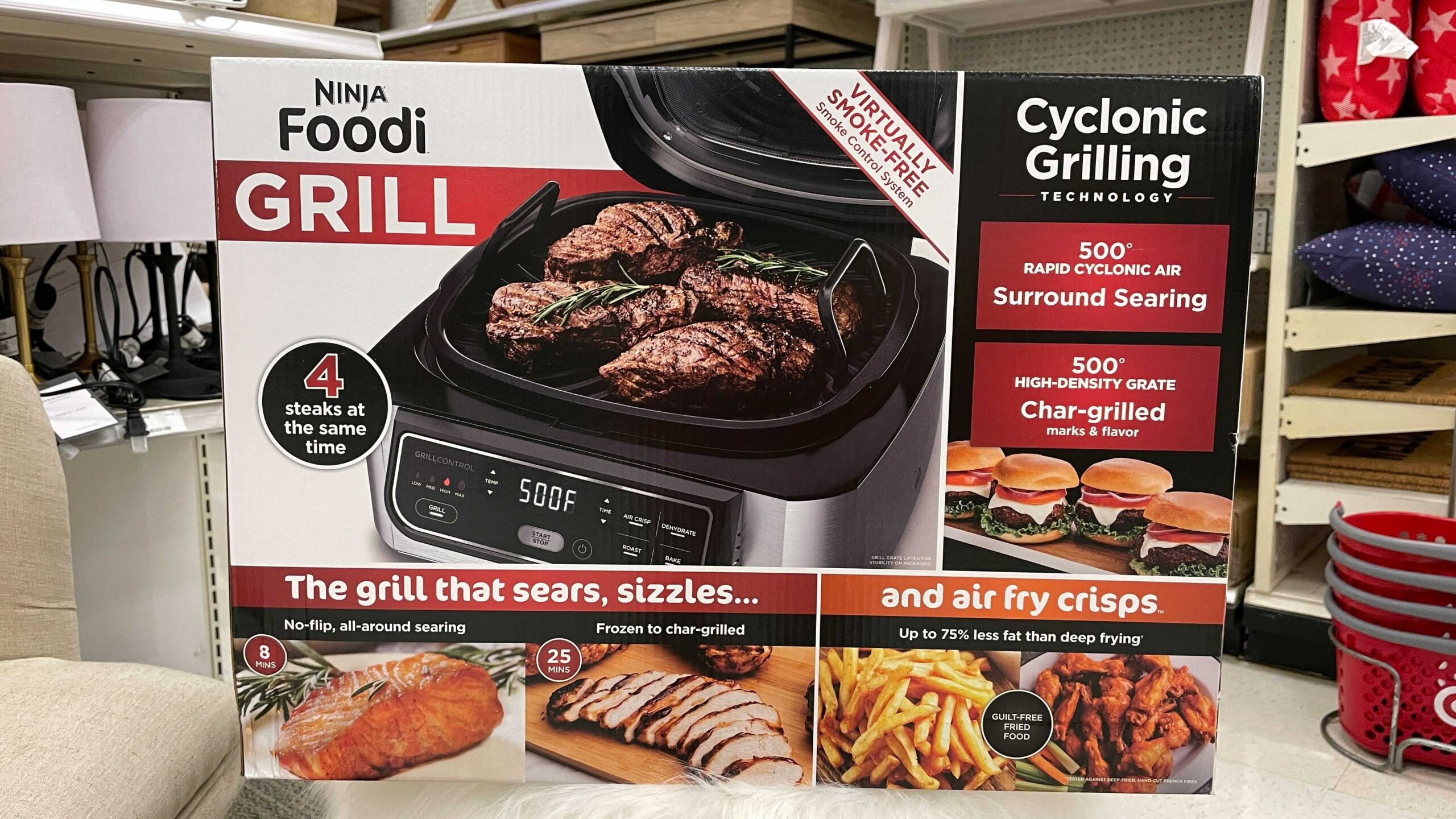 WOOT! NINJA FOODI 5 IN 1 ELECTRIC COUNTERTOP GRILL REFURBISHED ONLY