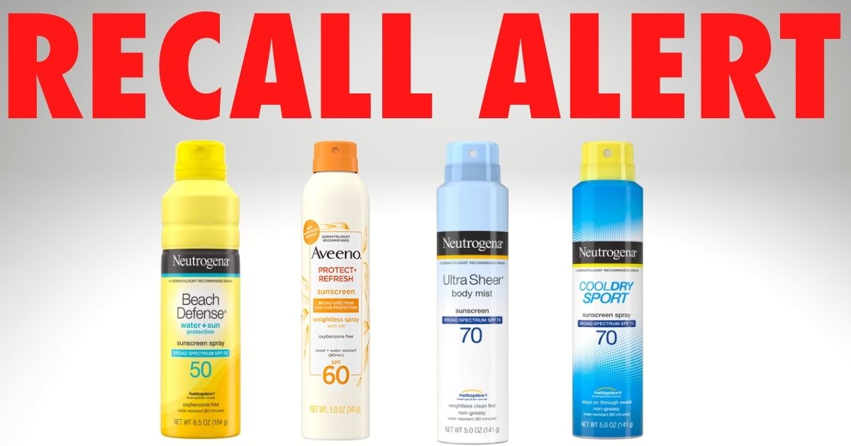 Johnson & Johnson Recalling NEUTROGENA and AVEENO Aerosol Sunscreen