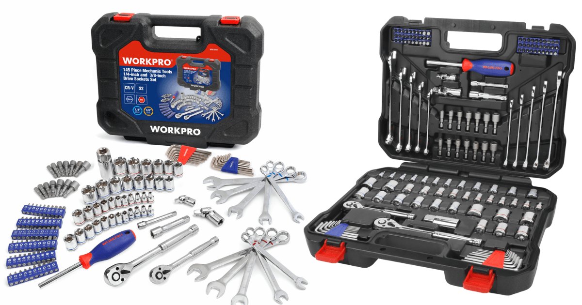 WALMART WORKPRO 145 PIECE MECHANIC TOOL SET 20 The Freebie Guy® ️️️