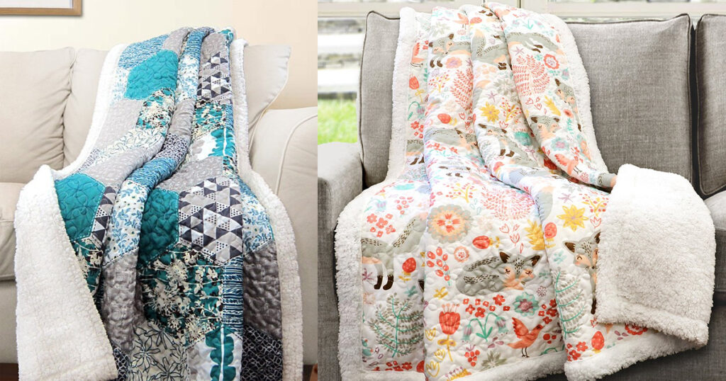 ZULILY QUILTED THROWS ONLY 19.99 The Freebie Guy®