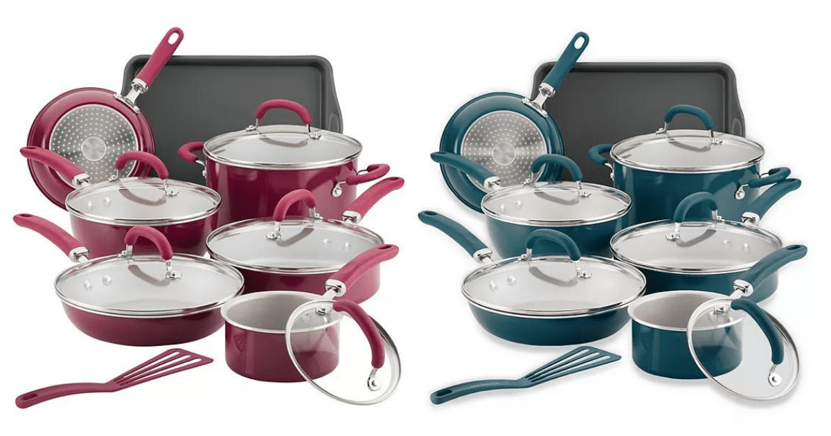 KOHL'S RACHAEL RAY 13 PIECE NONSTICK COOKWARE SET AS LOW AS 58.99 The Freebie Guy Freebies