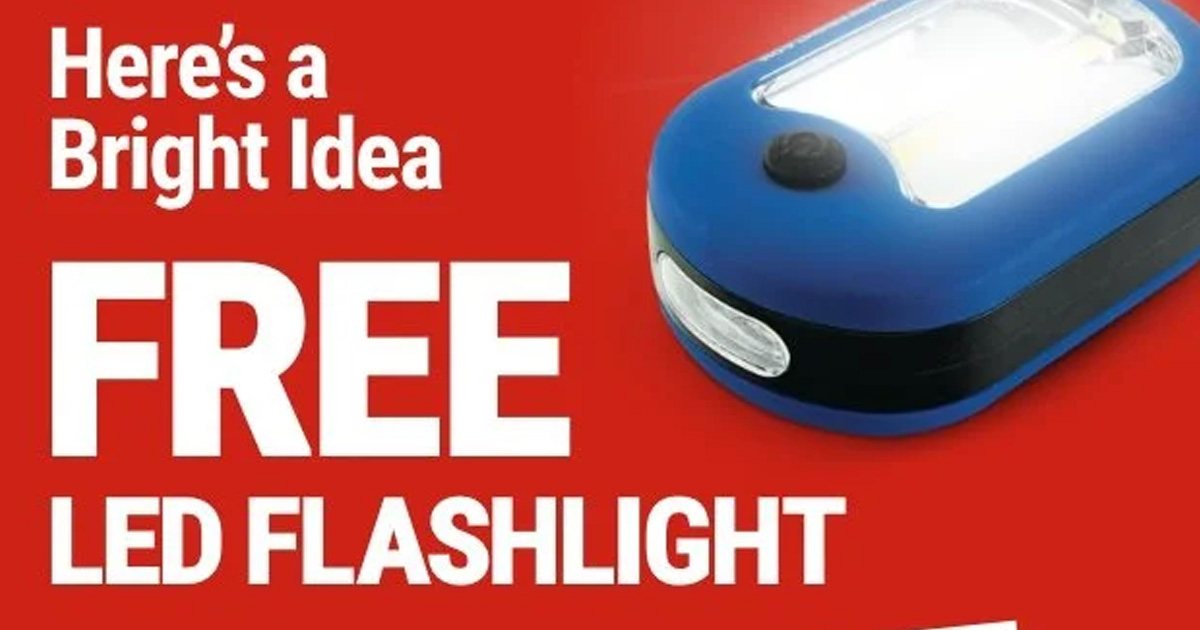 Free 144 Lumen Ultra Bright LED Portable Worklight/Flashlight at Harbor Freight Stores The