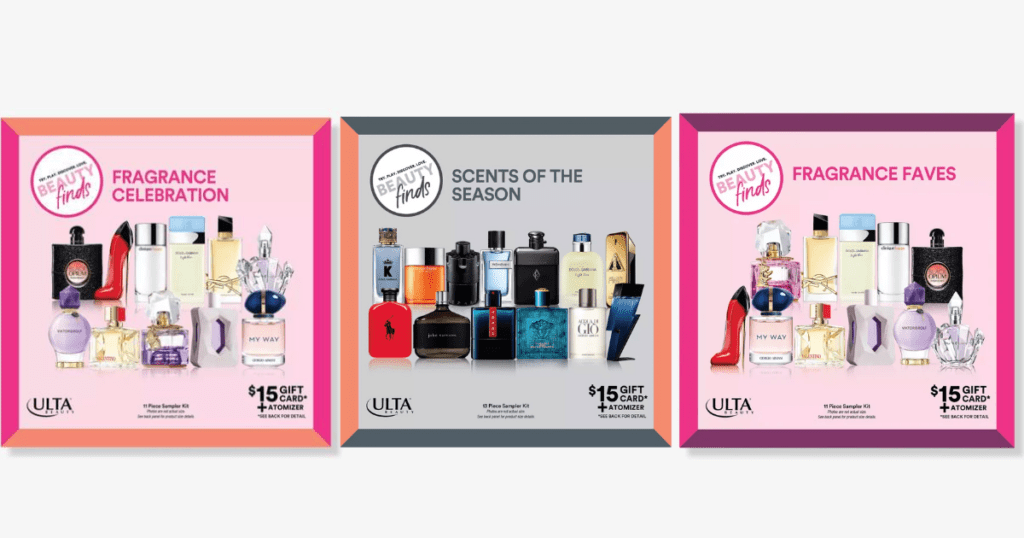 Ulta 50 Off Fragrance Sampler Sets The Freebie Guy®