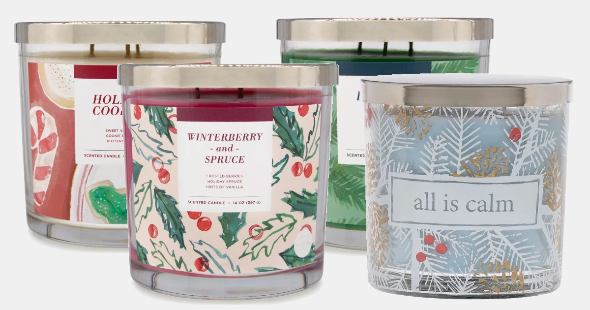 Kohl's 3Wick Christmas Candles Only 7.19 (Reg. 20) The Freebie Guy®
