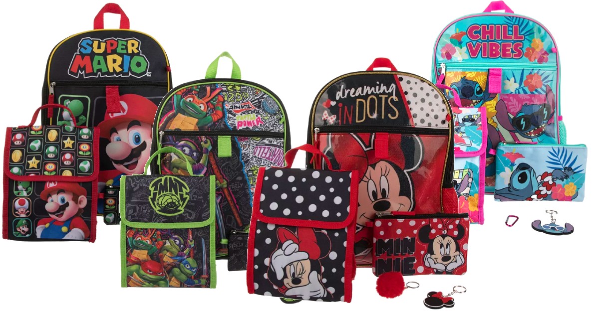 BacktoSchool 5Piece Backpack Sets Only 14.99 at Macy's (Reg. 42) The Freebie Guy® ️️️