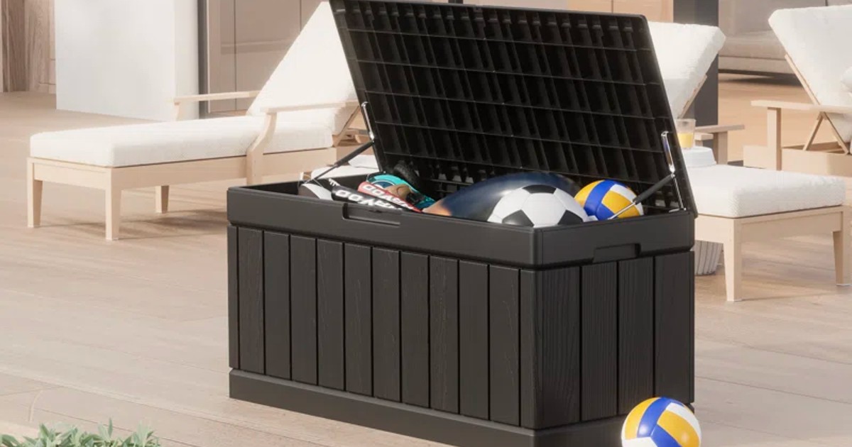Deck Boxes & Patio Storage Sale at Wayfair Save Up to 69 on Keter, Suncast & More The