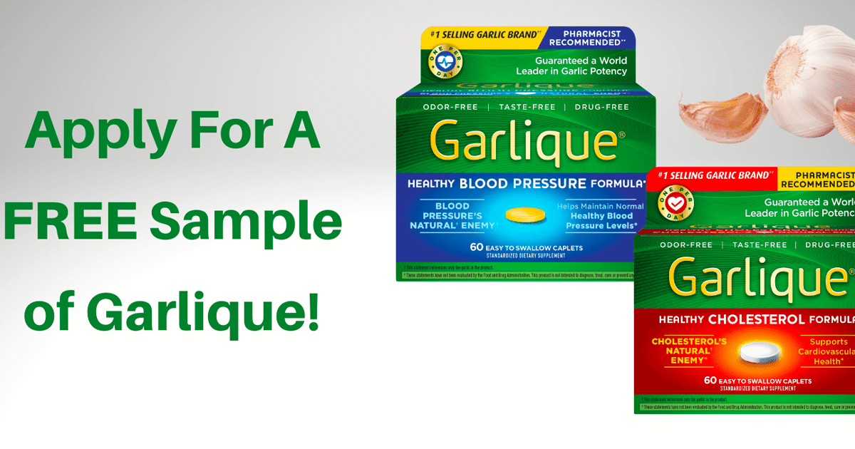 Apply for a FREE Sample of Garlique! The Freebie Guy® ️️️