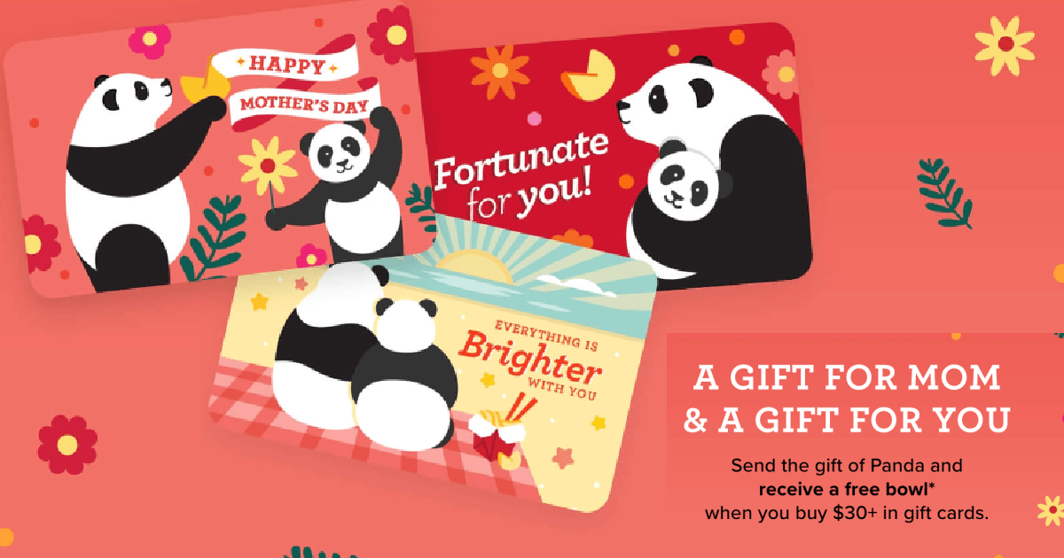 FREE Panda Express Bowl w/ 30 Gift Card Ends Tonight! The Freebie