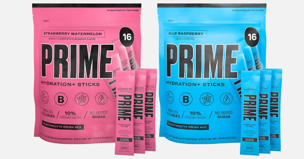 PRIME HYDRATION+ Sticks 16ct Only 10.xx on Amazon (Reg. 23) 5