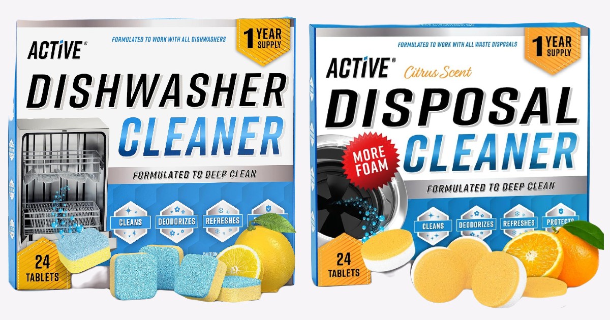 Active Dishwasher Cleaner And Deodorizer Tablets 24 Pack Only 13.xx on