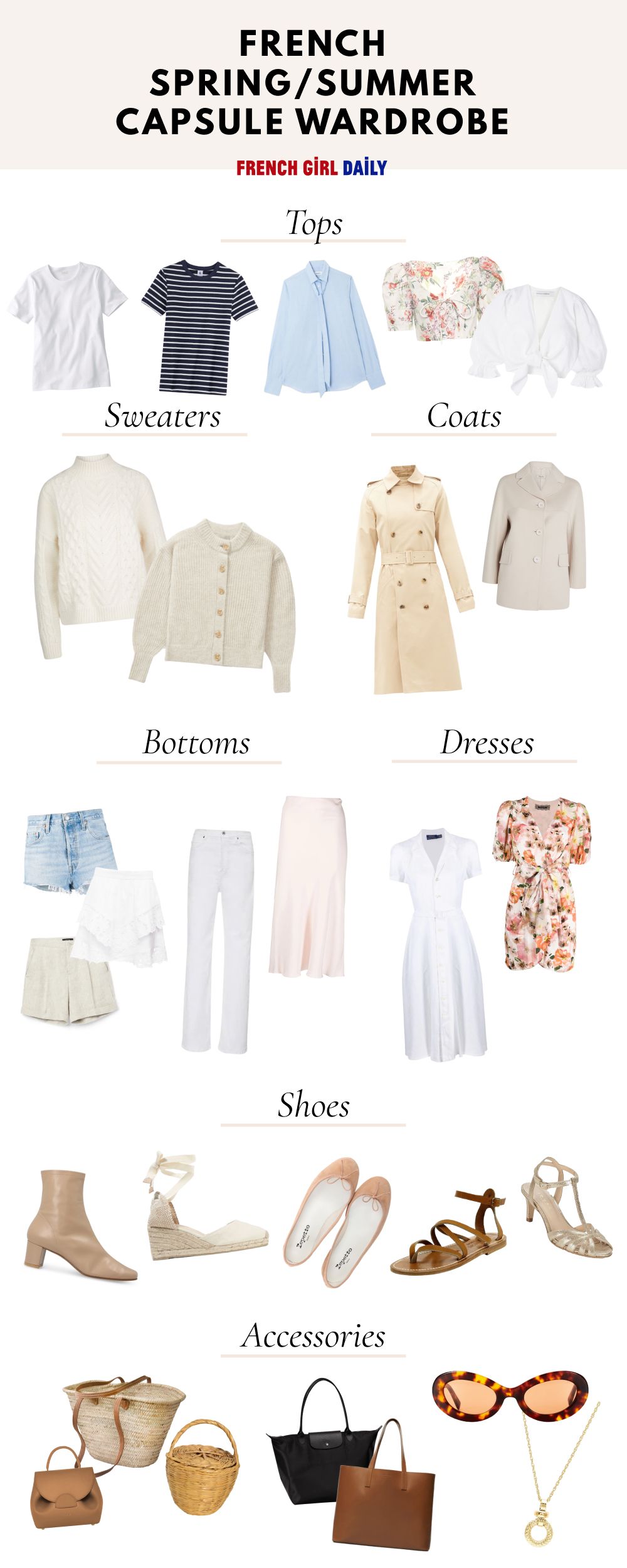 French Spring/Summer Capsule Wardrobe