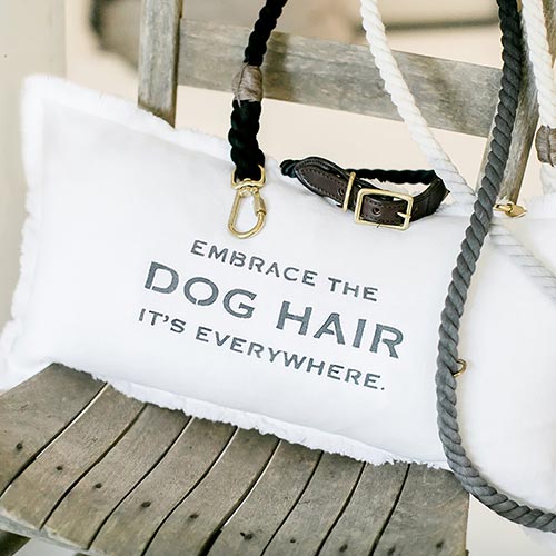 Embrace The Dog Hair Pillow The French Table