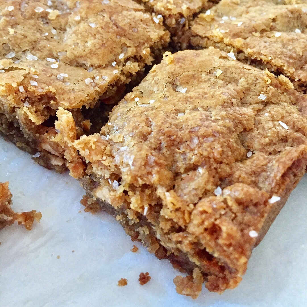 Salted Caramel Blondies The Friendly Edit