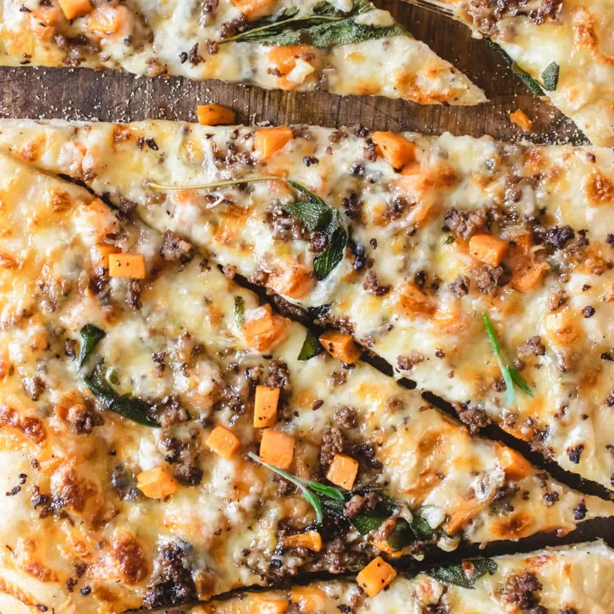 Fall Pizza with Sausage and Sweet Potato The Frozen Biscuit