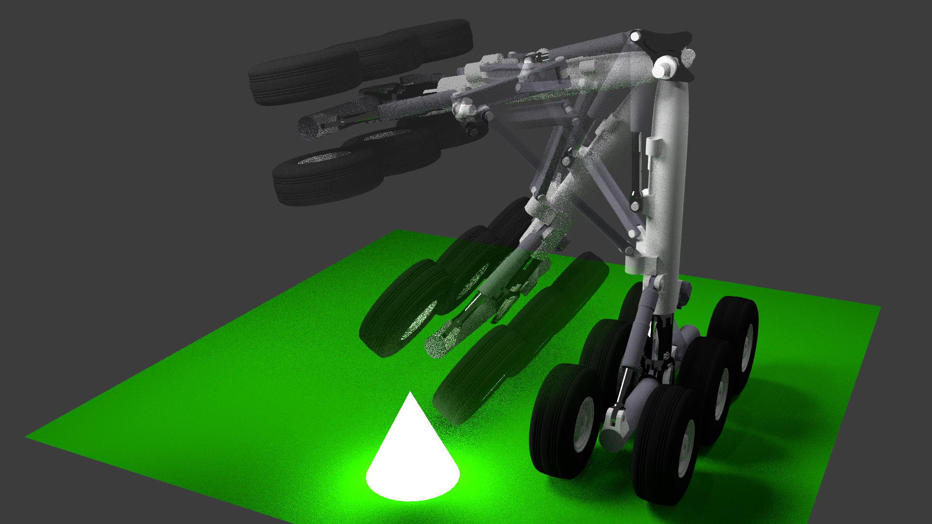 Boeing 777 landing gear another Blender challenge The Full Gull