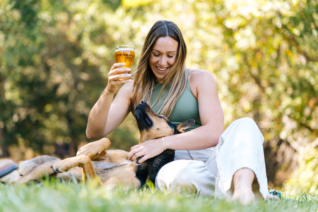 Fieldwork Brewing and Olympic Medalist Abbey Weitzeil Brew Jax & Weylin