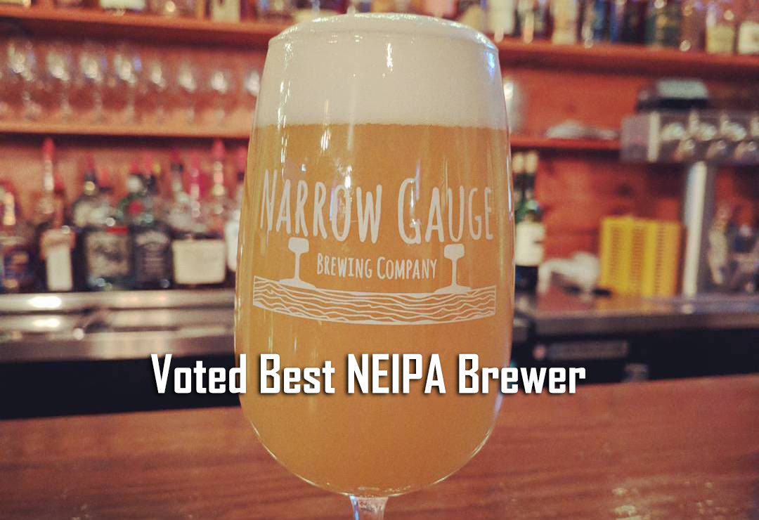 Narrow Gauge Brewing Voted Best NEIPA Brewer! •