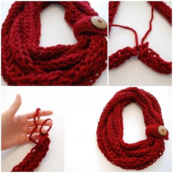 10 Finger Knitting Scarf Patterns The Funky Stitch