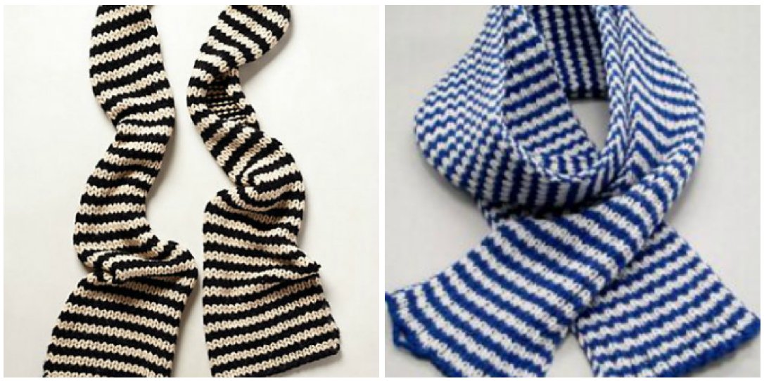 10 Striped Scarf Knitting Pattern The Funky Stitch