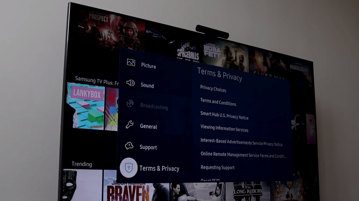 UsingtheTVSettingsSamsungTv TFOT