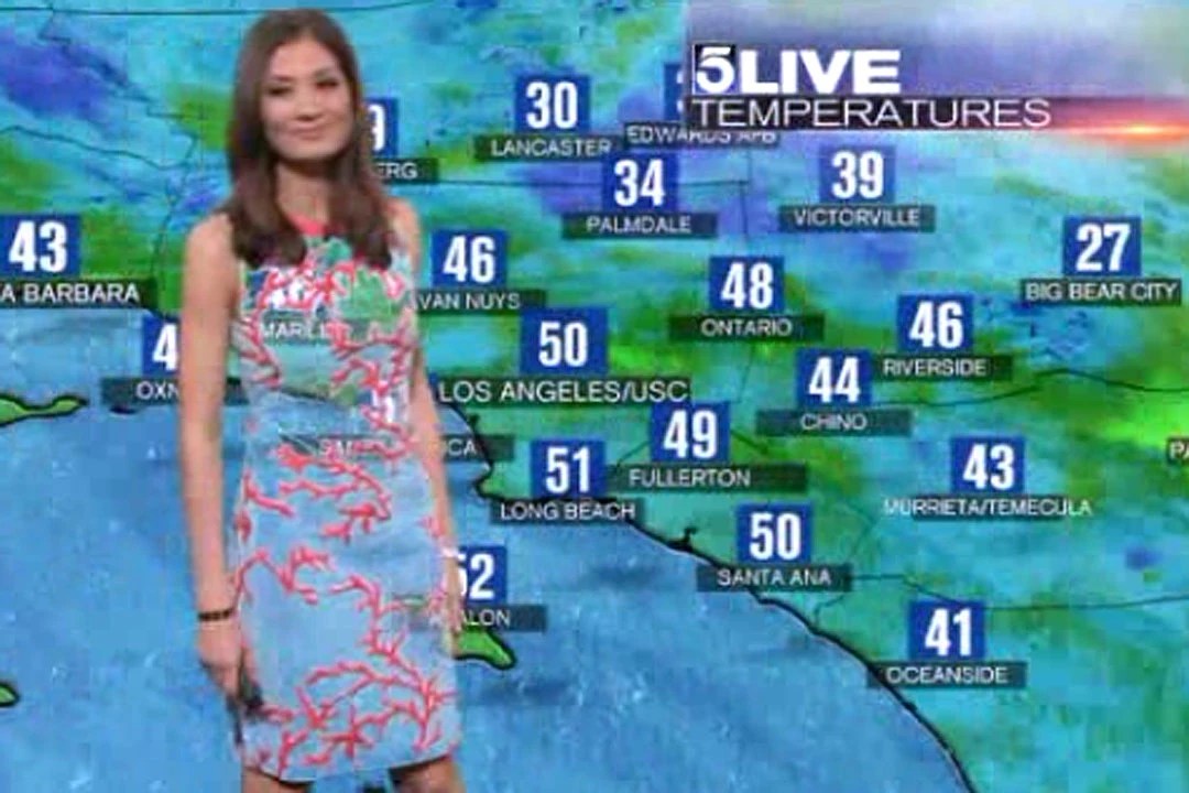 Meteorologist Suffers Odd SeeThrough Wardrobe Malfunction