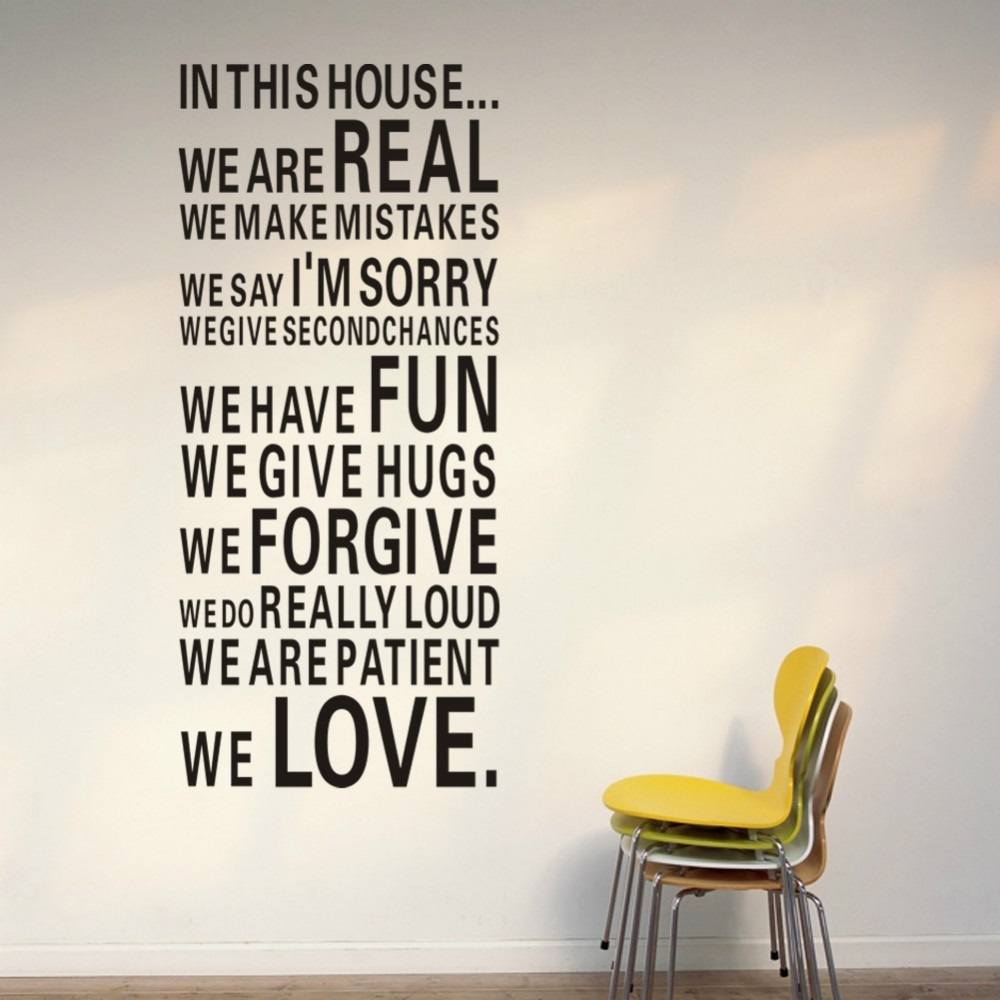 In This House Vinyl Wall Sticker » Gadget Flow