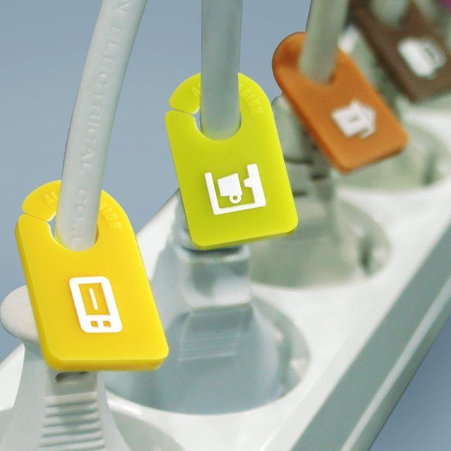 Kitchen Cable Organizer Plug Tags » Gadget Flow