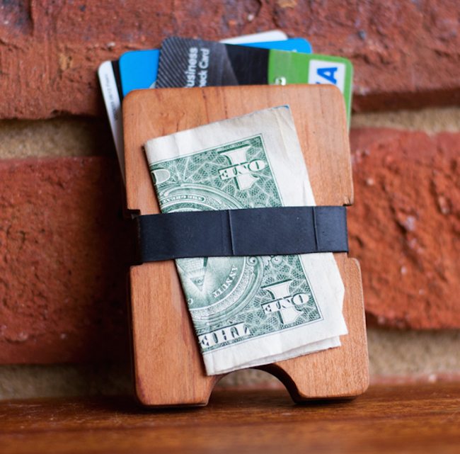 Reclaimed Cherry Wood Wallet by droolBox » Gadget Flow