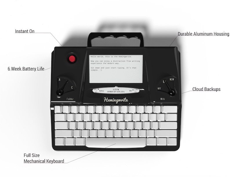 Hemingwrite This Digital Typewriter Is Packed With Modern Features