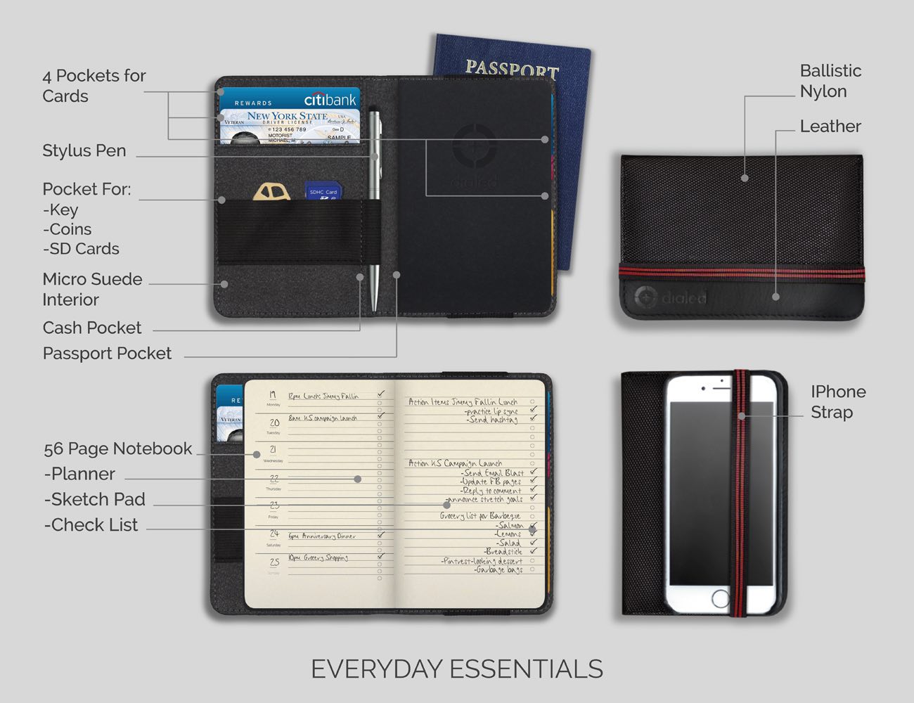 Dialed Notebook Wallet » Gadget Flow