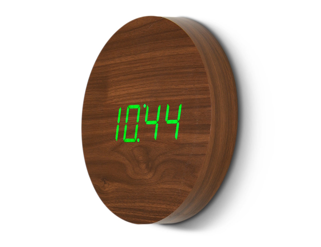 Walnut Wall Click Clock » Gadget Flow