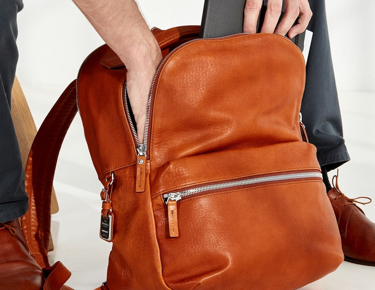 Shinola Runwell All Leather Backpack » Gadget Flow
