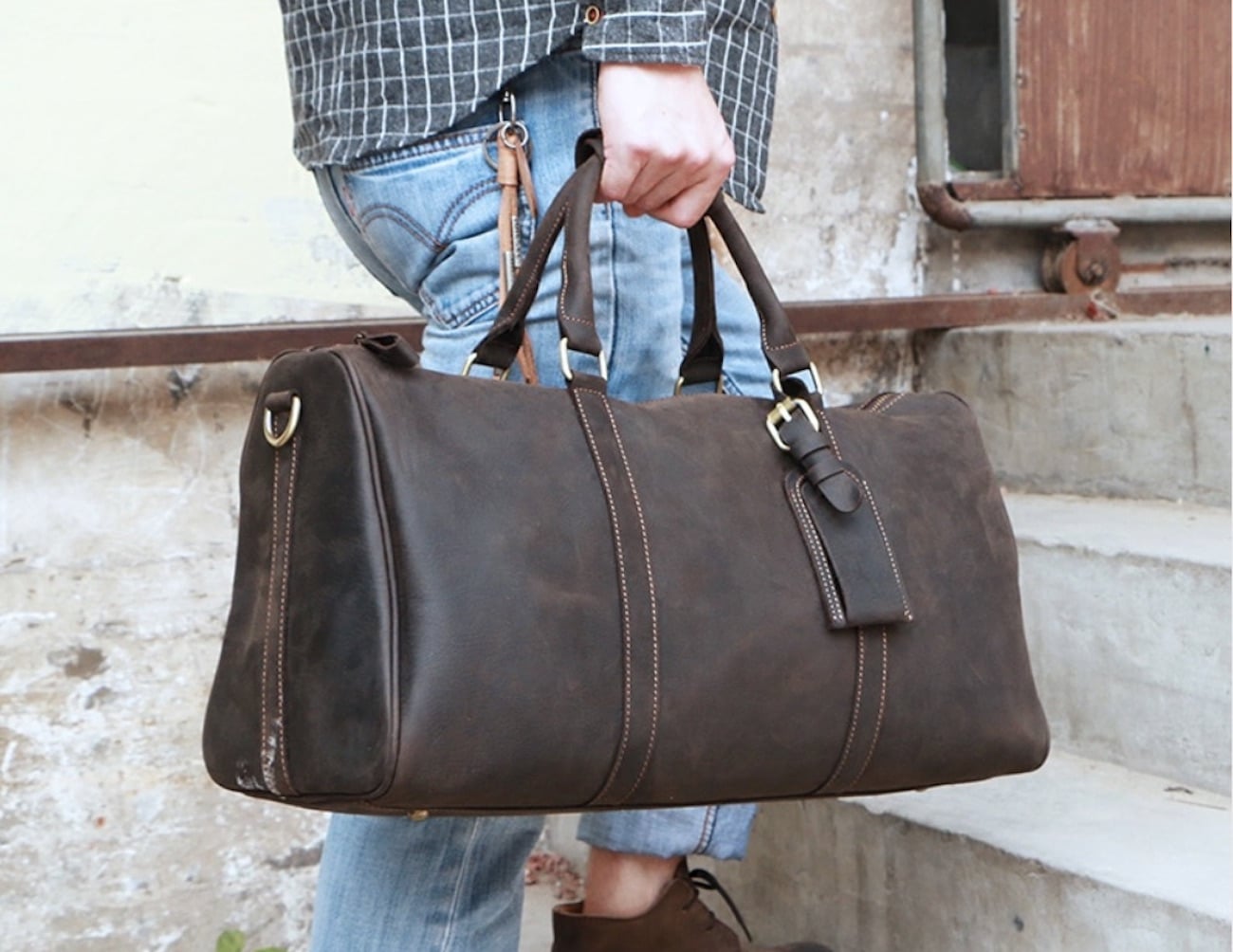 Handmade Leather Men's Bag » Gadget Flow