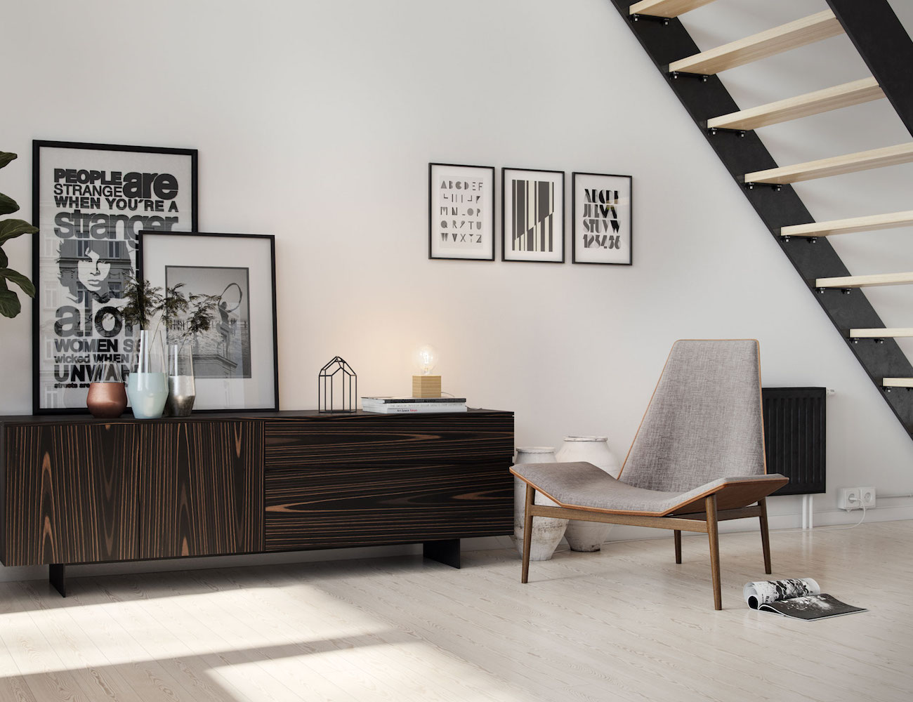 The Modloft Kent Lounge Chair Combines Minimalism and Modernism