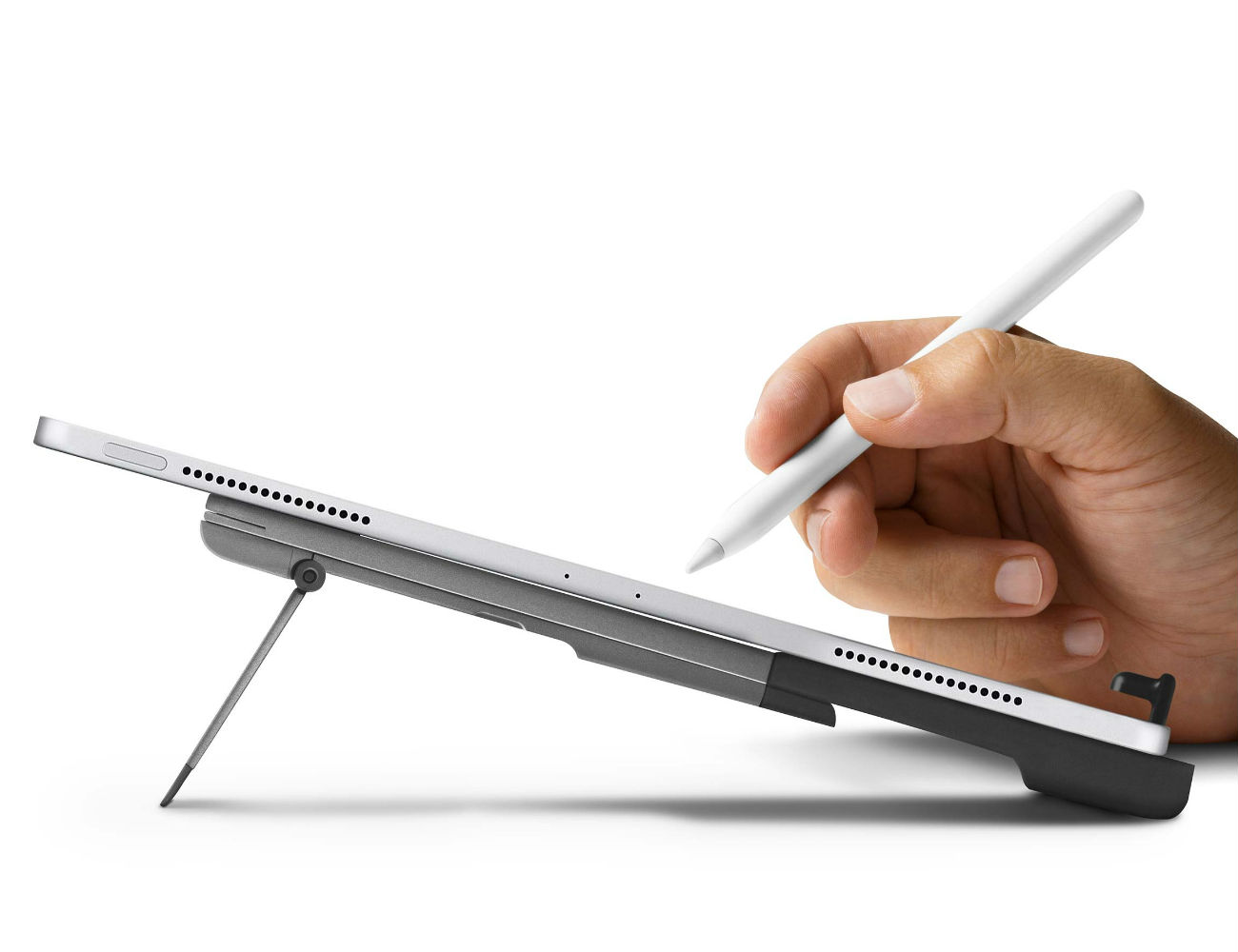 The Twelve South Compass Pro is a portable iPad stand