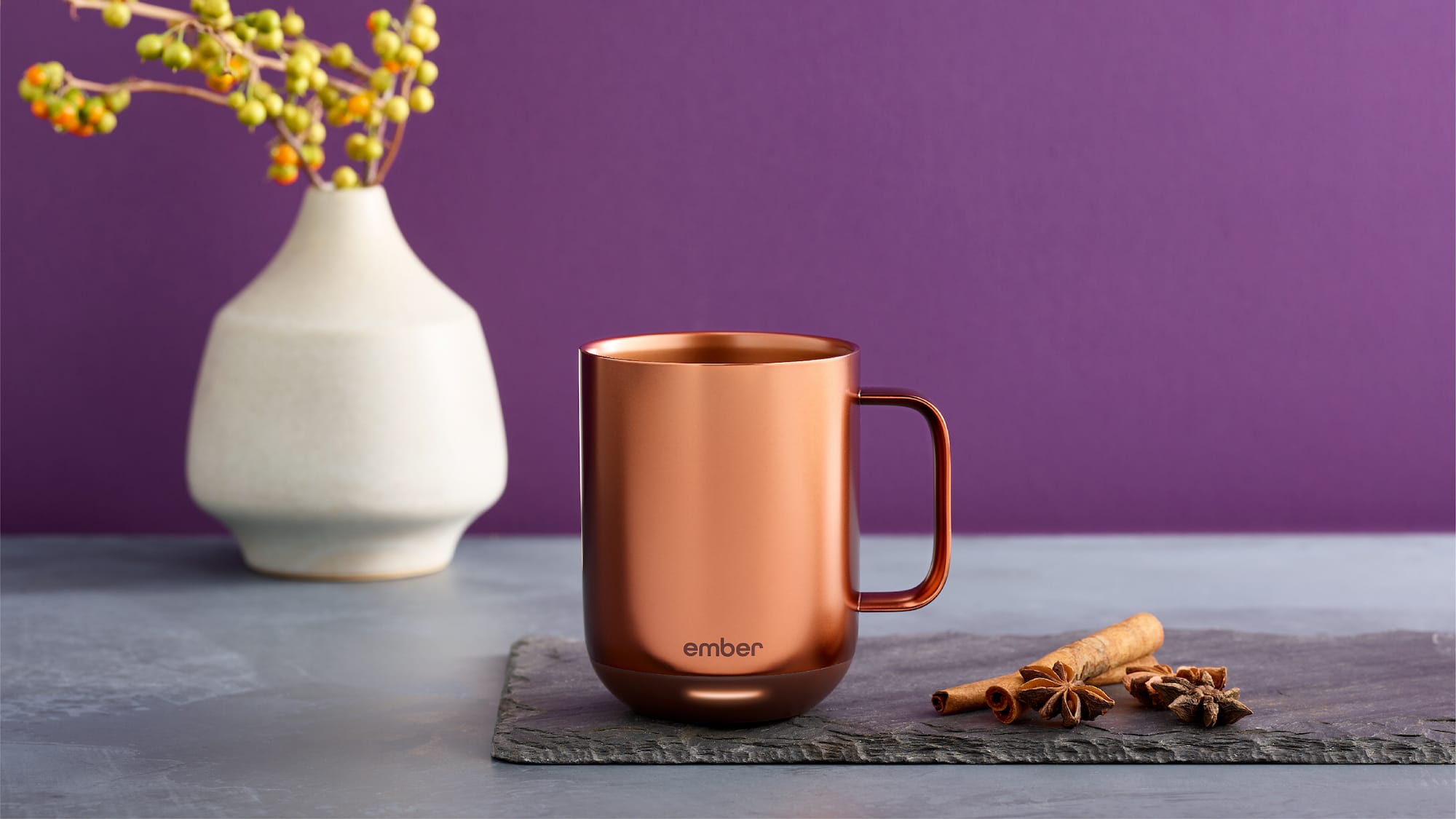 Ember Mug² Metallic Collection connected copper mug keeps your coffee