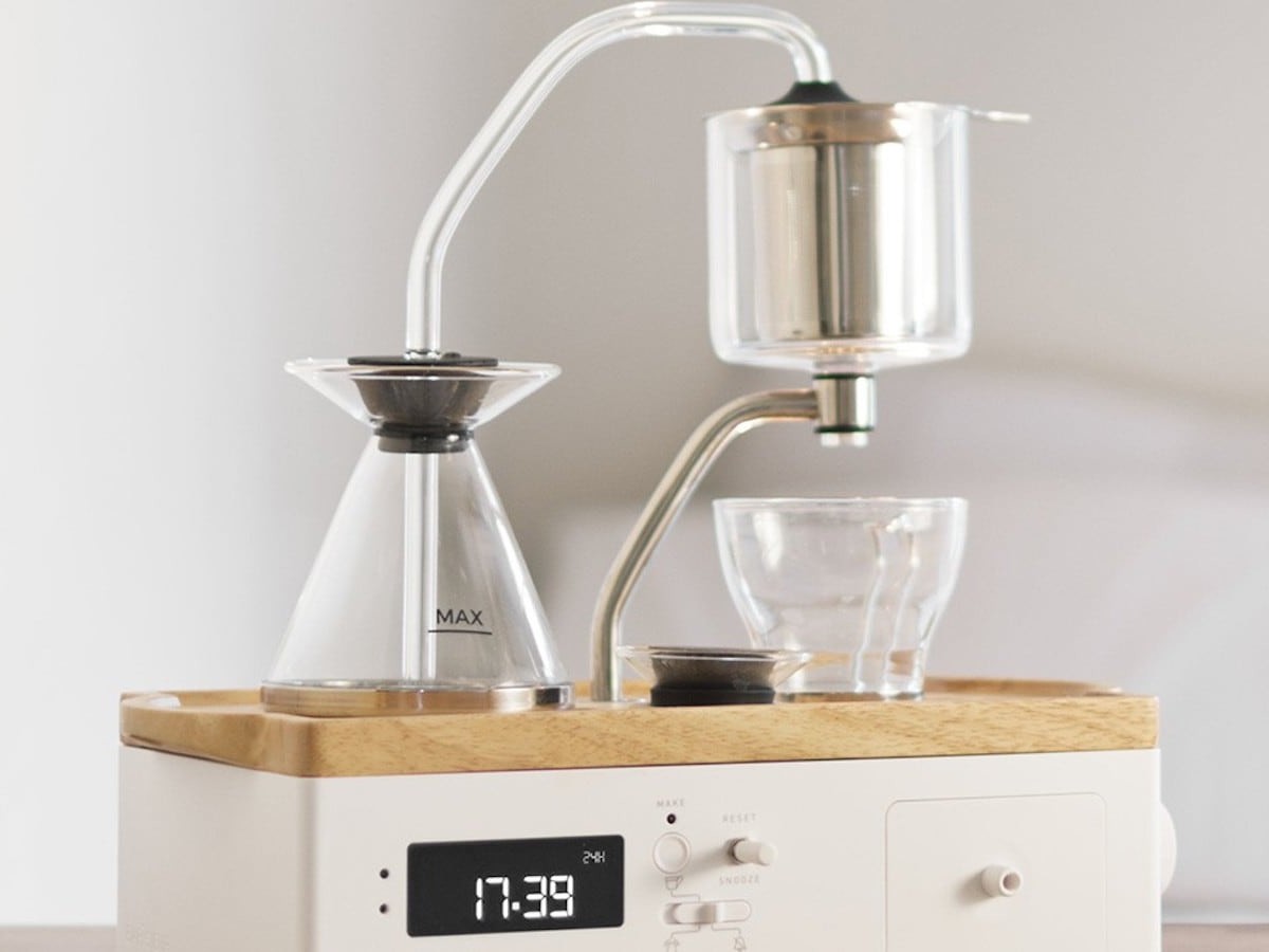 Joy Resolve Barisieur 2.0 immersion brewer alarm clock brews coffee and