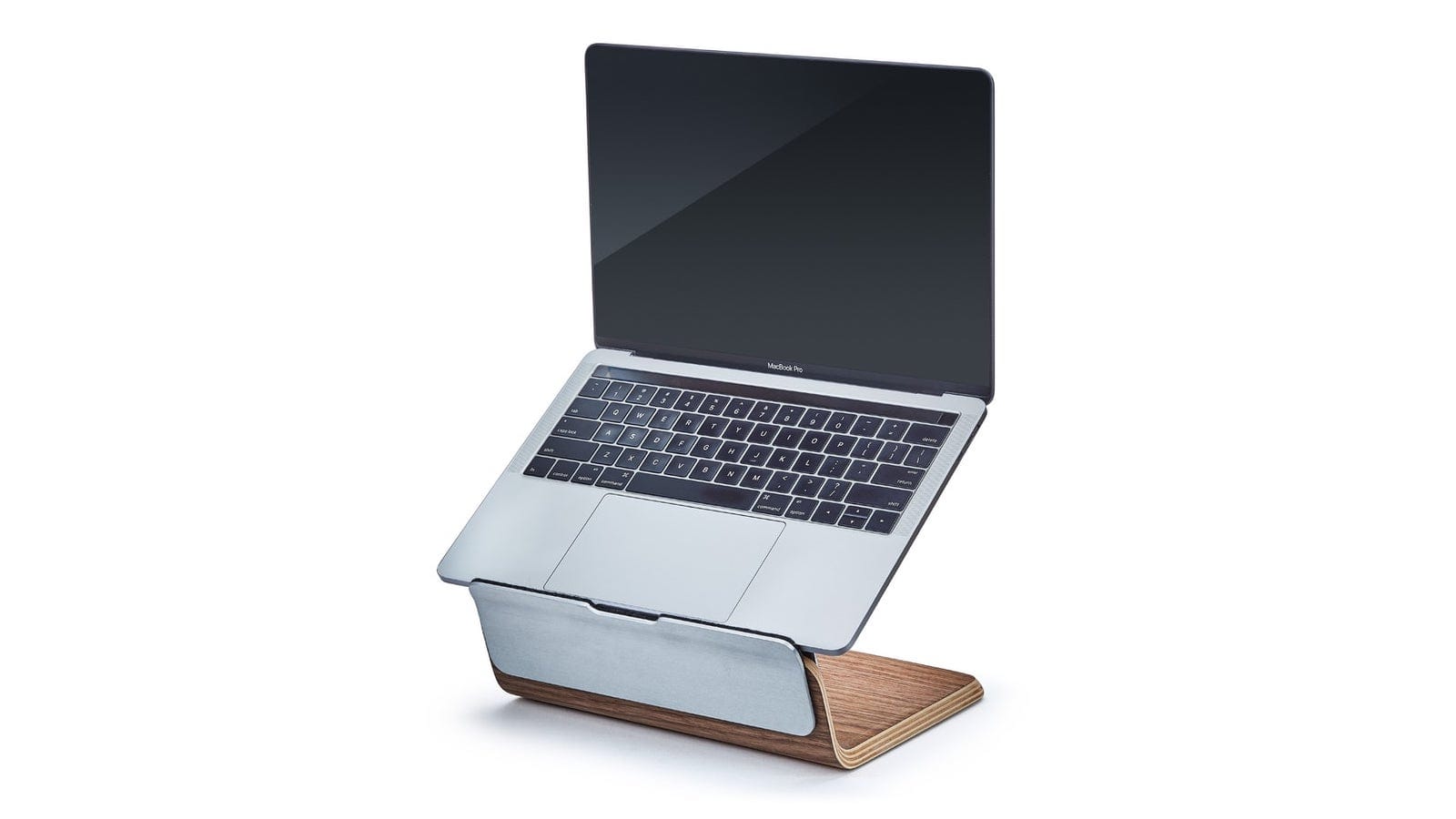 Grovemade Wood Laptop Riser lifts your display to an ergonomic height
