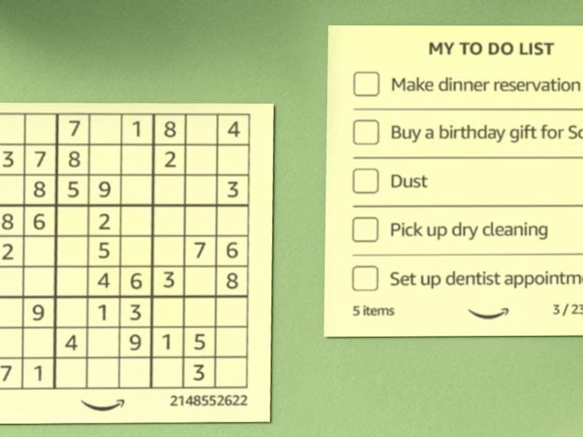 Amazon Smart Sticky Note Printer works with Alexa and your Echo device