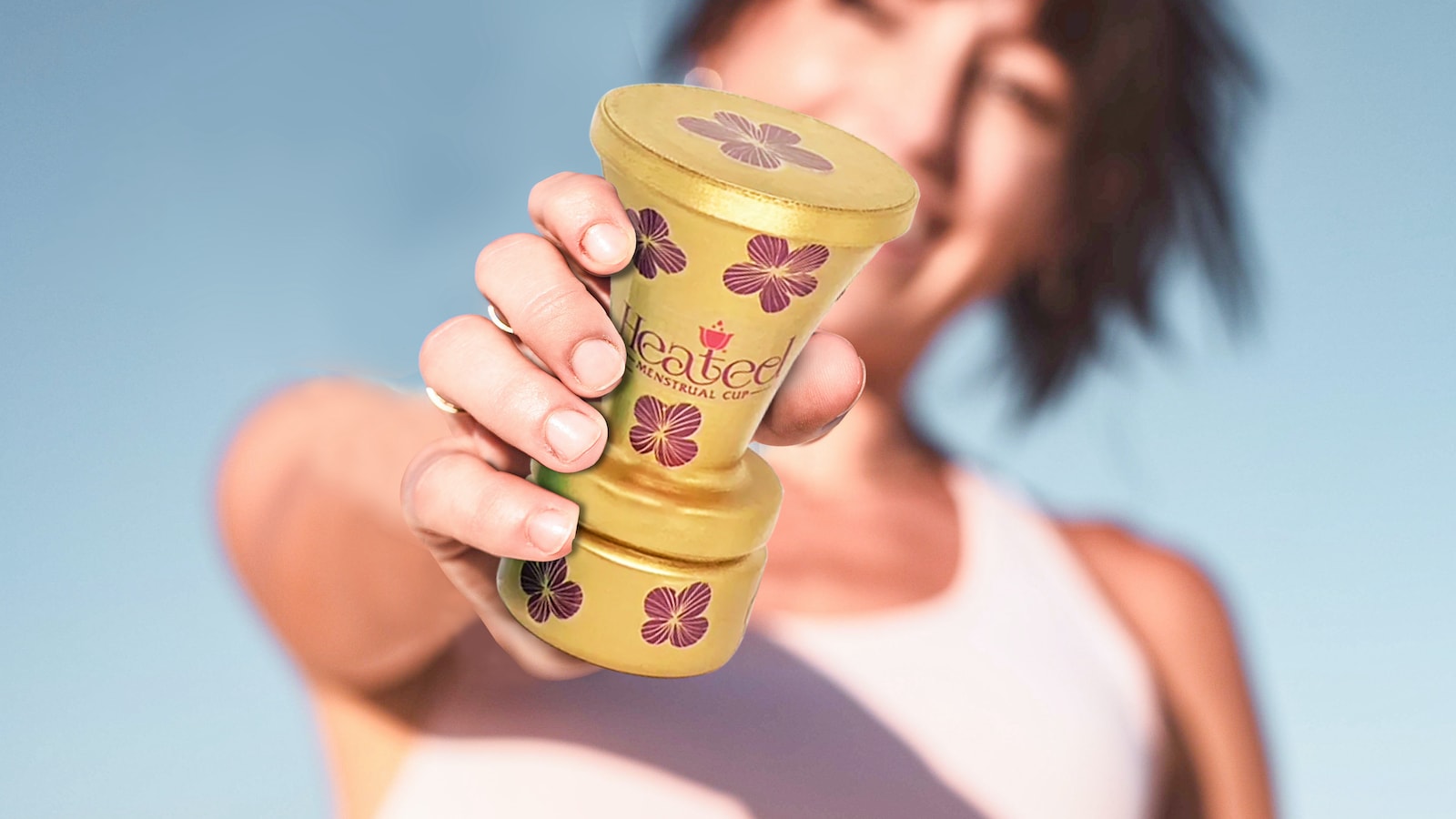 Heated Menstrual Cup safely and conveniently collects menstrual fluid