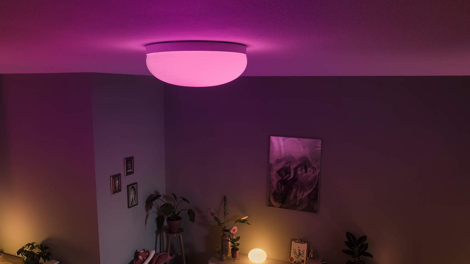 Philips Hue Flourish ceiling light allows you to set warmtocool and