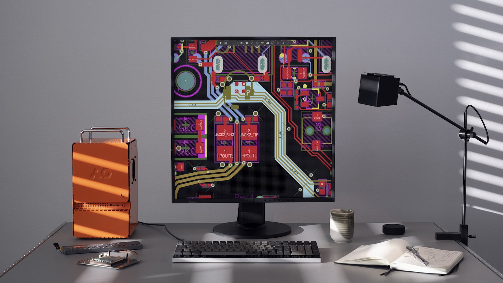 teenage engineering computer1 PC chassis has enough room for an SFX