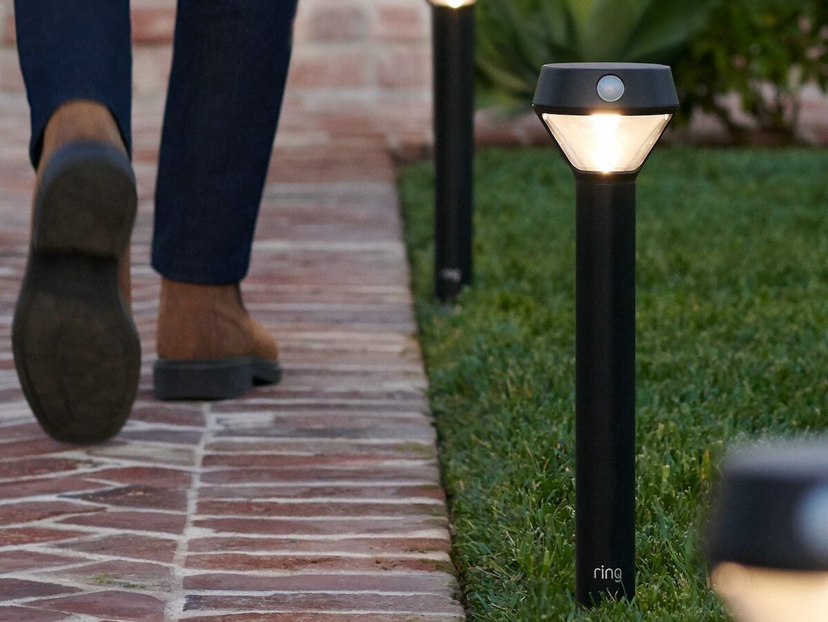 Ring Solar Pathlight emits 80 lumens of solar-powered light when motion